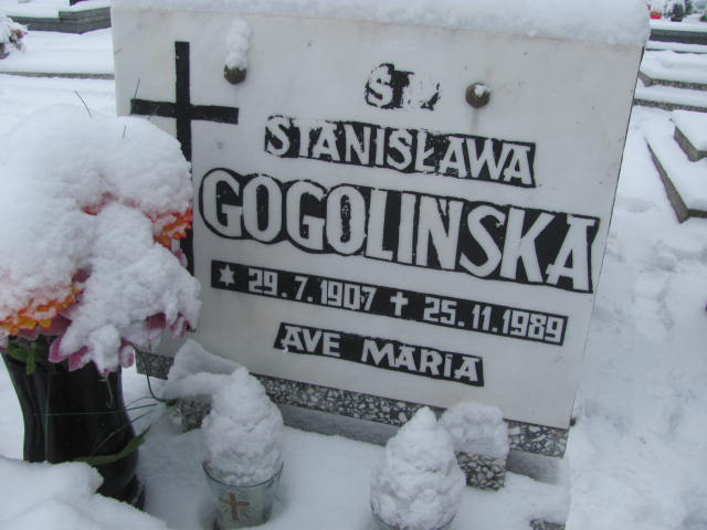 Grób Stanisława Gogolińska