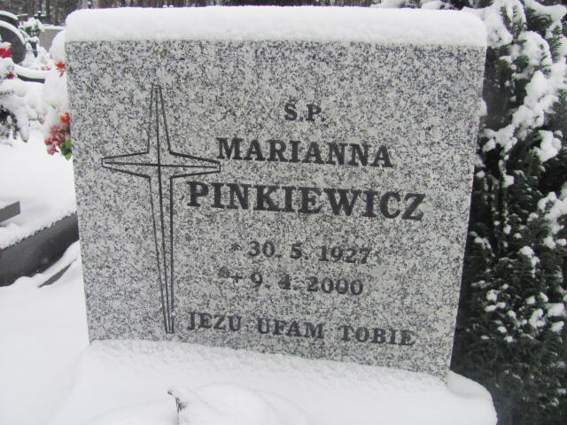 Helena Pinkiewicz 1899 Bydgoszcz  NMP z Góry Karmel - Grobonet - Wyszukiwarka osób pochowanych