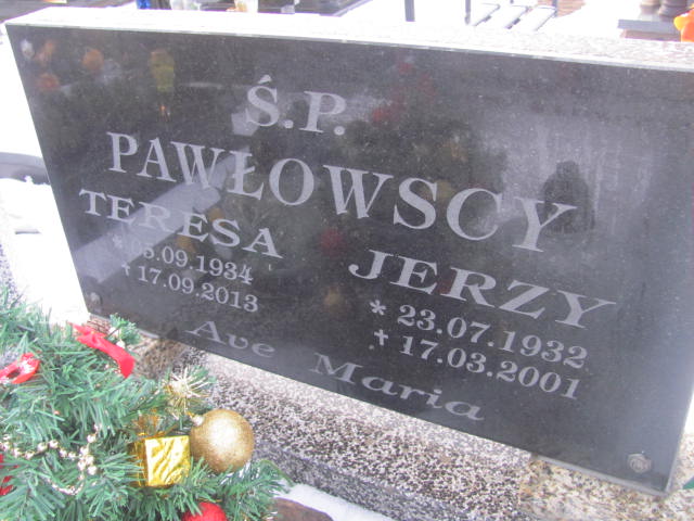 Teresa Pawłowska 1934 Bydgoszcz  NMP z Góry Karmel - Grobonet - Wyszukiwarka osób pochowanych