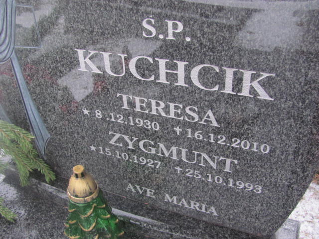 Teresa Kuchcik 1930 Bydgoszcz  NMP z Góry Karmel - Grobonet - Wyszukiwarka osób pochowanych