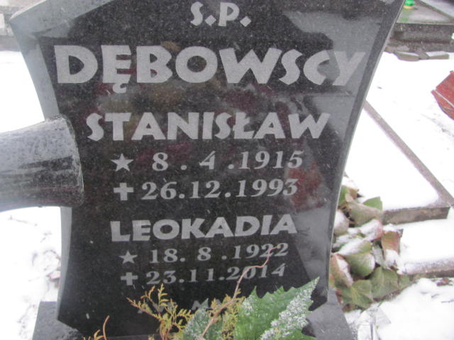 Stanisław Dębowski 1915 Bydgoszcz  NMP z Góry Karmel - Grobonet - Wyszukiwarka osób pochowanych