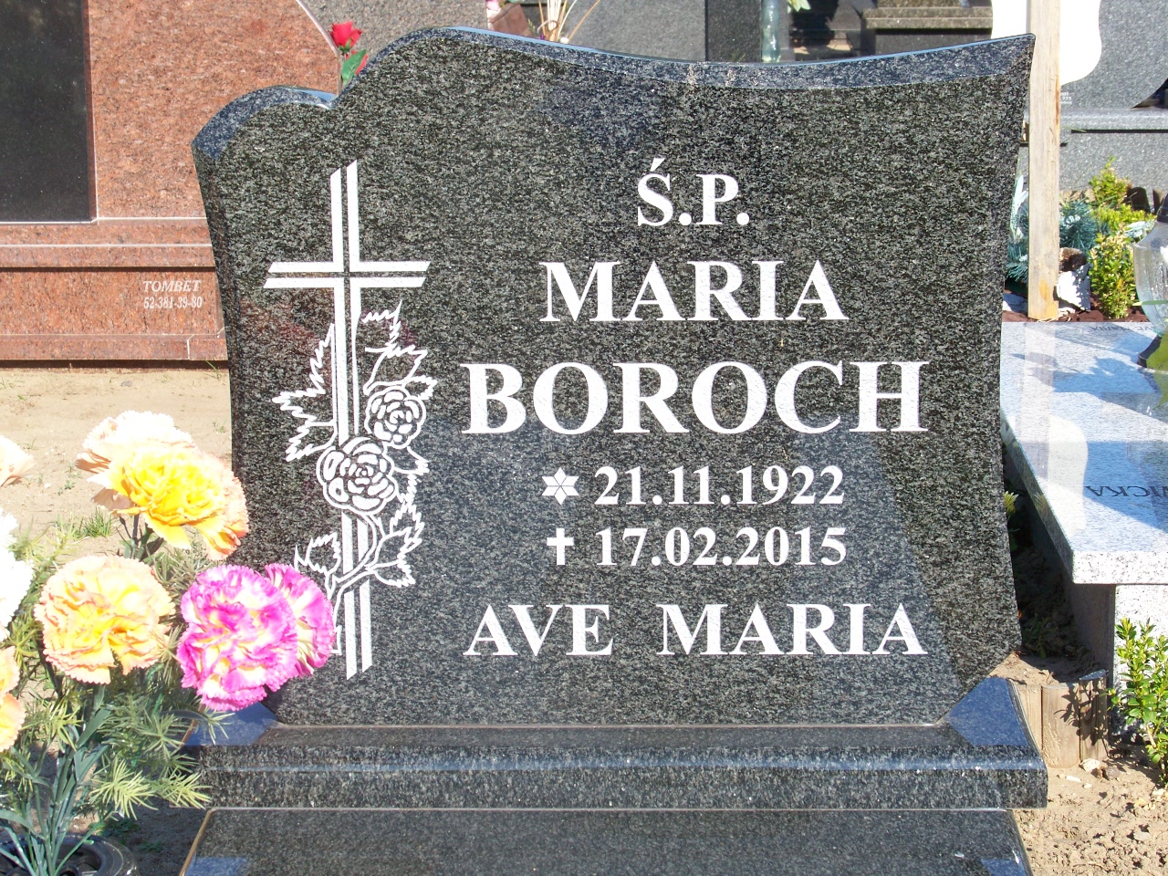 Maria Boroch 1922 Bydgoszcz  NMP z Góry Karmel - Grobonet - Wyszukiwarka osób pochowanych