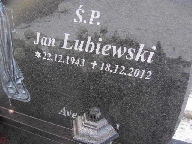 Jan Lubiewski 1943 Bydgoszcz  NMP z Góry Karmel - Grobonet - Wyszukiwarka osób pochowanych